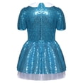 thumbnail image 4 of iiniim Girls Sequin Princess Party Sparkly A Line Tutu Pageant Prom Dress Blue 8, 4 of 7