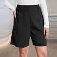 thumbnail image 4 of Admvng Women's Plus Size Summer Casual Shorts Breathable Soft Hiking Shorts with Pockets, 4 of 8
