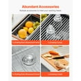 thumbnail image 6 of KFFKFF 30-inch Culinary Sink Workstation, Constructed from 304 Stainless Steel, Undermount Single Bowl Country-style Basin with Ledge & Assorted Add-ons, Domestic Dishwasher Basins, 6 of 9