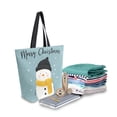thumbnail image 2 of Large Canvas Bag 13.5x5.1x15 Inch Canvas Bag Shopping Canvas Bag Suitable For Outing Shopping Travel Out Of Large Capacity Storage Cute Merry Christmas Snowman, 2 of 9