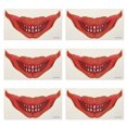 thumbnail image 2 of Big Mouth  Sticker, Scary Waterproof Sweatproof Horror Temporary  Face  Sticker with Blood, Lasts 3-5 Days, for , Christmas, Cosplay, Art Stage and, 2 of 8