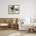 thumbnail image 3 of Stupell Industries Abstract Flowers on White Botanical & Floral Painting Gold Floater Framed Art Print Wall Art, 31 x 25, 3 of 10