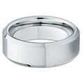 thumbnail image 3 of Silly Kings Jewelry 8mm Shiny Polish,Tungsten Wedding Band,Beveled Tungsten,Unique Tungsten Ring (6), 3 of 3