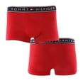 thumbnail image 2 of Men's Tommy Hilfiger 09T3351 Essentials Cotton Stretch Trunks - 3 Pack (Mahogany L), 2 of 3