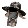 thumbnail image 3 of Sombrero de pesca Shamjiam Protección Transpirable visera con cara extraíble Camuflaje multicolor, 3 of 8