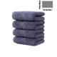 thumbnail image 4 of Paquete de 4 toallas faciales de algodón, azul, 30.71x13.78 pulgadas, toallitas para adultos de secado rápido y absorbente suave para baño, spa, piscina, playa, salón, dormitorio, lavable a máquina, 4 of 7