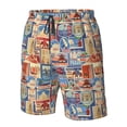 thumbnail image 4 of Fotbe Set Of Travel Vintage Trajes de Baño Estampados para Hombre, Shorts de Verano de Secado Rápido, Ropa de Playa, Bañadores-X-Large, 4 of 6