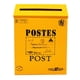 thumbnail image 1 of Buzón de periódico retro para exteriores, de pared, apto para Amarillo, 1 of 5