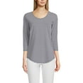 thumbnail image 3 of Lands' End Women's Lightweight Jersey Tunic T-shirt, 3 of 3