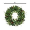 thumbnail image 3 of Sullivans Artificial Mixed Pine & Cone Wreath 30"H Green, 3 of 3
