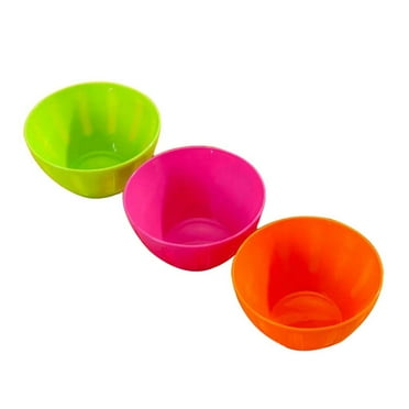 Brandonz Colorful Plastic Mixing Bowls Set of 3 for Parties and Salads
