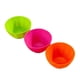 thumbnail image 1 of Juego de 3 cuencos de plástico reutilizables y coloridos para ensalada, mascarillas faciales y condimentos. Ideales para el hogar (color aleatorio)., 1 of 8