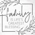 thumbnail image 3 of Lux + Me Designs 12x12 Black Modern Framed Museum Art Print Titled - Family is Lifes Greatest Blessing, 3 of 5