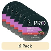 (6 pack) Pure Balance Pro+ Beef Stew Wet Dog Food for Small Breeds, Grain Free, 3.5 oz Cup