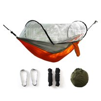 Lifetechs Camping Hammock with Gnats Net 200Kg Breathable Lightweight Portable Single Hammock with Tree Straps Easy Setup Indoor Outdoor Hiking Hammock