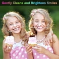 thumbnail image 4 of Cepillos de dientes suaves para niños Paquete de 4 cerdas de hilo dental Cabezales de cepillo de tamaño infantil (3-10 años) Ventosa para almacenamiento fácil y divertido Juego para niñas y niños Cepi, 4 of 6