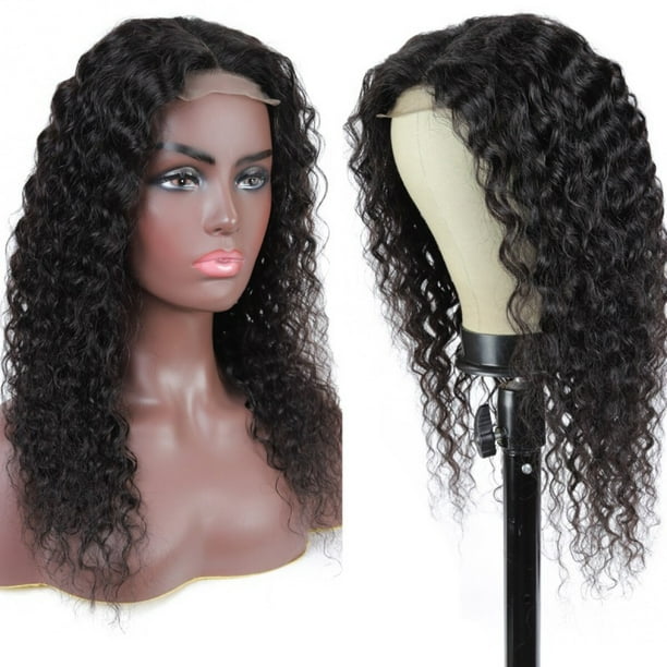 Beroyal Water Wave Human Hair Lace Front Wigs 4x4 Inch Brazilian Virgin