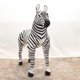 thumbnail image 2 of Cebra de pie bonita y grande de 90 cm, animales de peluche simulados animados, modelo para montar, muñeco de peluche decorativo para niños, juguete de regalo para niños, 30 cm, negro, 30 cm, negro, 2 of 5
