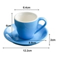 thumbnail image 2 of Taza de porcelana para espresso con platillo, taza para espresso, 80 ml/2,7 oz, 2 of 5
