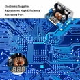thumbnail image 2 of Inteprter Módulo Stepdown Voltage 8A Max Regulador digital ajustable Placa convertidora de potencia Reemplazo de piezas electrónicas Electrónica miscelánea, 2 of 6