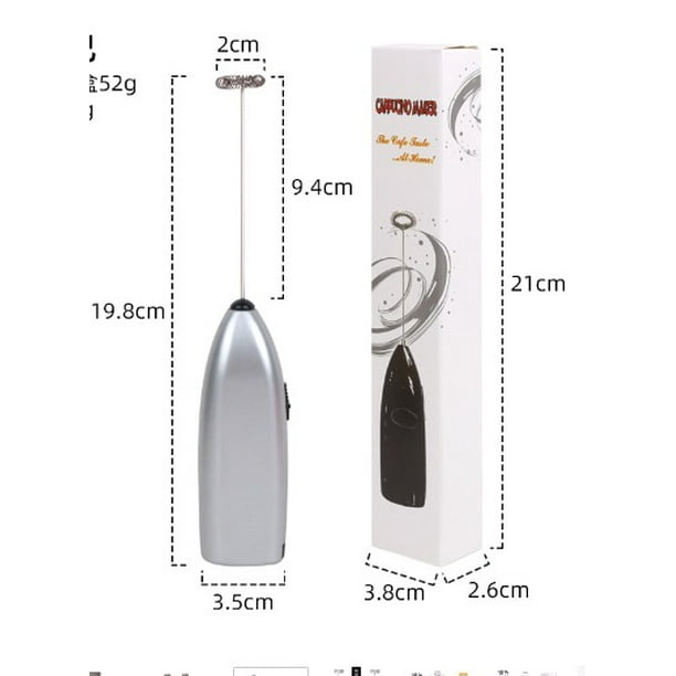 Agitadores, Espumador de Leche, Mini Batidor Eléctrico Batidora de Café, Mezclador de Acero Inoxidable, Apto para Espuma de Leche, Agitador de Café, Huevos de Agitación Xishao Menaje de cocina