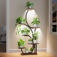 thumbnail image 1 of Soporte para plantas de interior con luces de cultivo BACEKOLL en forma de S de 57 cm, 1 of 9