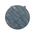 thumbnail image 3 of Rena Side End Table- 24 Inch Round Top- Rustic Distressed Blue Wood, 3 of 5
