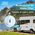 thumbnail image 4 of RV Water Filter AQUACREST, NSF Certified, Ideal for Marines, Gardening and Planting, Reduces Lead, Fluoride, Chlorine, Bad Taste, Odor, Sediment and More, Pack of 2, 4 of 8