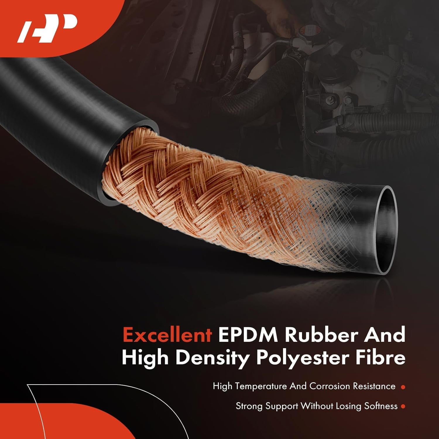 A-Premium Upper Radiator Coolant Hose Compatible with Ford F-150 F150 2011 2012 2013 2014, 3.5L 3.7L