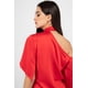 thumbnail image 5 of Blusa roja un hombro AMAD Casual para mujer Talla L, 5 of 5