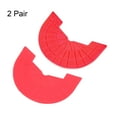 thumbnail image 3 of Uxcell 2pair Heel Plates Sole Protector Size 10-11 Non Slip Pad Replacement for Sneakers, Red, 3 of 6