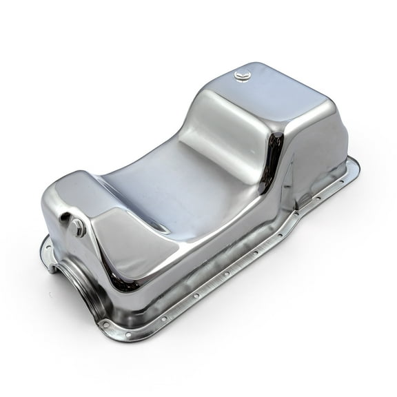 Speedmaster PCE300.1067.02 Compatible with Ford SB 289 302 Windsor Fox Body Dual Sump Chrome Oil Pan