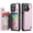 Pink, variant on for iPhone 14 Pro Case with Card Holder, Wallet Case for Women Men with RFID Blocking, Durable Leather Kickstand Magnetic Clasp Shockproof Phone Case for iPhone 14 Pro