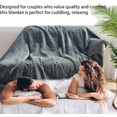 thumbnail image 3 of Cuddle Puddle Waterproof Blanket - Lovers Blanket Waterproof,Cuddle Puddle Blanket - Designed for Couples Who Value Comfort,Couples Blanket for Bed Couch Sofa,Reversible & Machine Washable, 3 of 7