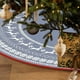 thumbnail image 4 of Falda de árbol de Navidad personalizada | Estampado festivo de copos de nieve y renos | Adorno para árbol de Navidad de 90 cm de diámetro | Decoración de poliéster resistente, 4 of 5