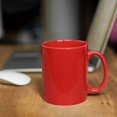 thumbnail image 3 of Taza de café de cerámica extragrande de 12 oz, taza de té súper grande de porcelana clásica con asa para la oficina y el hogar, color rojo, 3 of 5