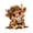 Brown 6, variant on jejeloiu Blue Rose Highland Cow Black Out Curtains Kids,Floral Farm Print Curtains Pack of 2 (42x63 Each)