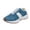 Blue, variant on Women's Retro Platform Sneakers, Gum Sole Adjustable Lace Up Tennis Shoes, Lightweight Comfort Travel Outdoor Daily Walking Shoes Blue