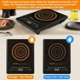 thumbnail image 4 of 2 PCS Thermochromic Silicone Induction Cooktop Protector Mat - Non-Slip Induction Cook y8199, 4 of 6