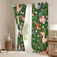 thumbnail image 3 of Manfei Bowknot Pink Dinosaur Black Out Curtains, Cartoon Animal Curtains Pack of 2 (42x63 Each), Teens Boys Girls Kids Bedroom Curtains, Living Room Curtains Decor, 3 of 6