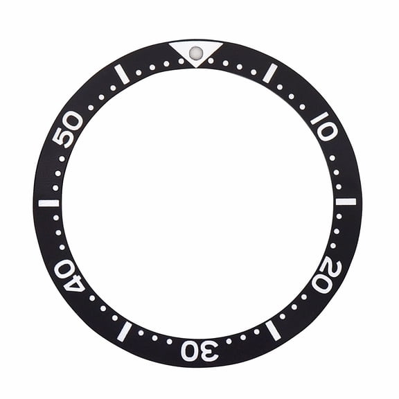 REPLACEMENT BEZEL INSERT BLACK FOR WATCH 38.50MM X 31.30MM