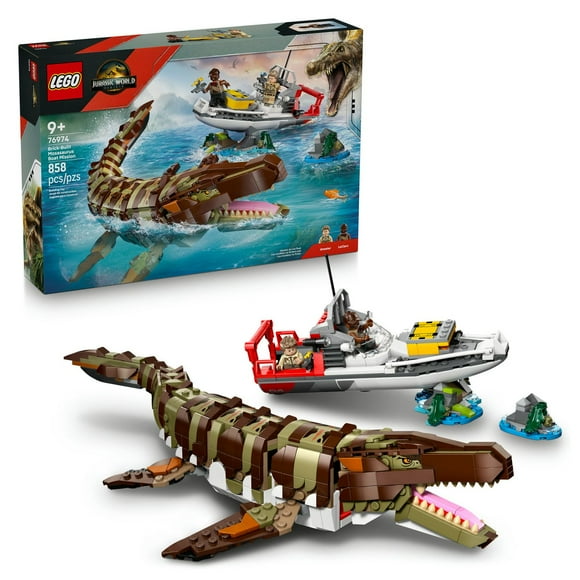 Set LEGO Jurassic World Misión Naval: Mosasaurus Construible 76974