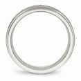 thumbnail image 2 of White Stainless Steel Ring Band Wedding Sterling Silver, 2 of 6