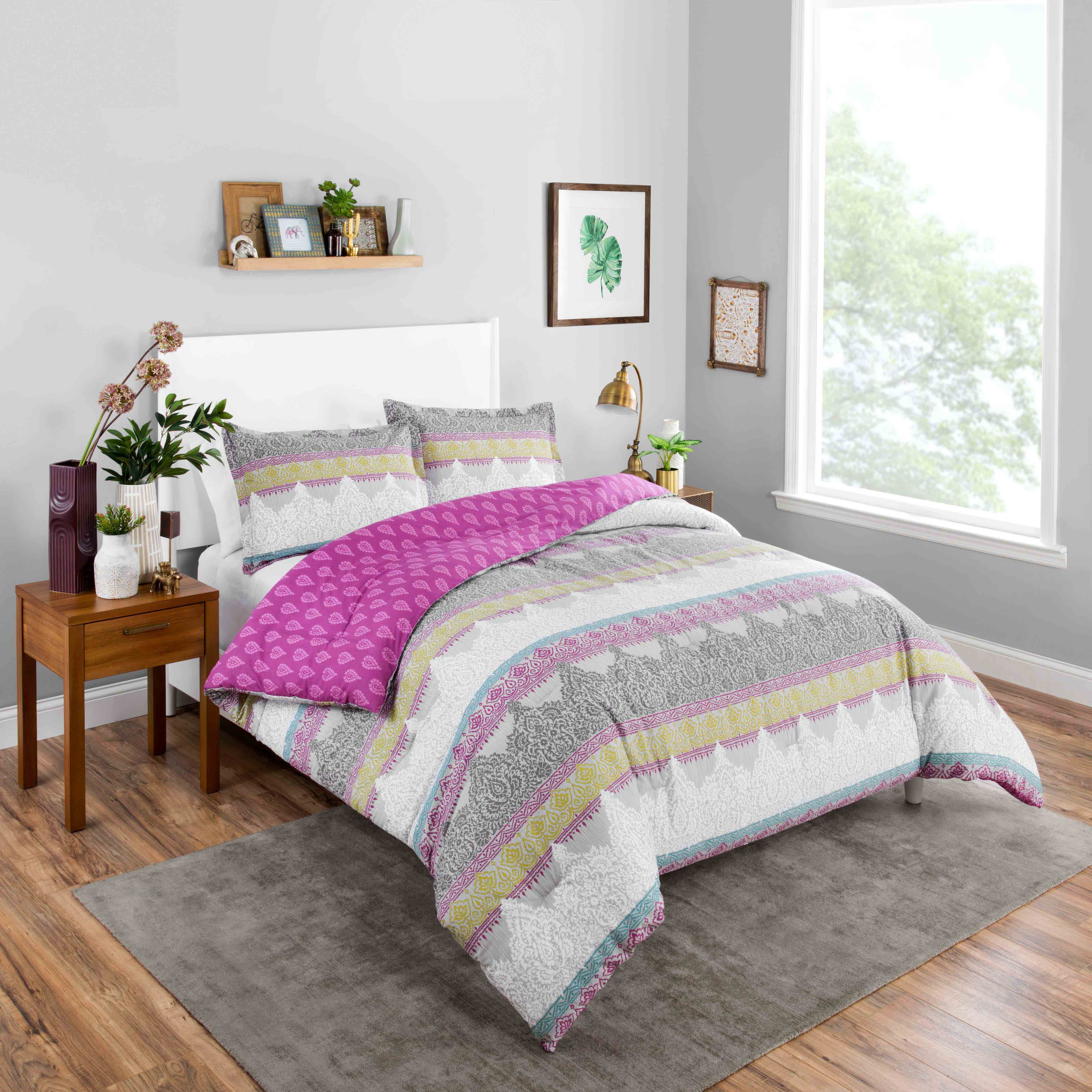 Boho Boutique Margo 3 Piece Reversible Comforter Set