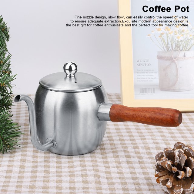 Bouilloire à Café en Acier Inoxydable avec Bec Long 500ml