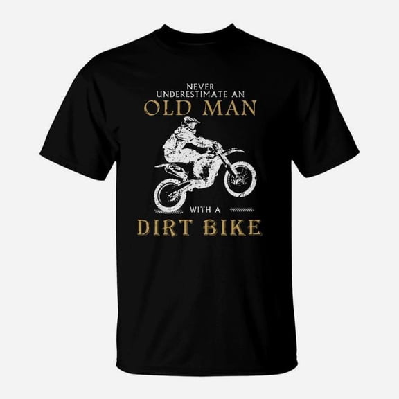 Dirt Bike Old Man Tshirt TShirt