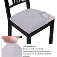 thumbnail image 4 of Funda para silla, funda de asiento suave, funda elástica para silla de comedor, funda protectora lavable, funda para silla, 4 of 6