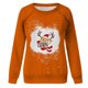 thumbnail image 4 of Top de suéter con estampado navideño de manga larga con cuello redondo para mujer primavera otoño Pompotops  FGAJ10238, 4 of 5