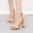 thumbnail image 1 of Zapatos de verano para mujer Correa con hebilla Tacones cuadrados Punta abierta Sandalias transpirables Zapatos de fiesta Wmkox8yii  hfjk1601, 1 of 9