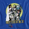 thumbnail image 2 of Beetlejuice Poster Revisited Unisex Adult T-Shirt, Royal, 5X-Large, 2 of 6